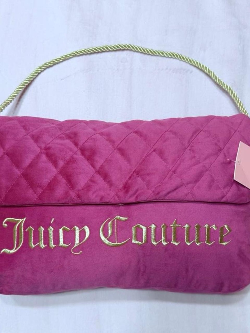 NWT juicy couture hot pink purse pillow